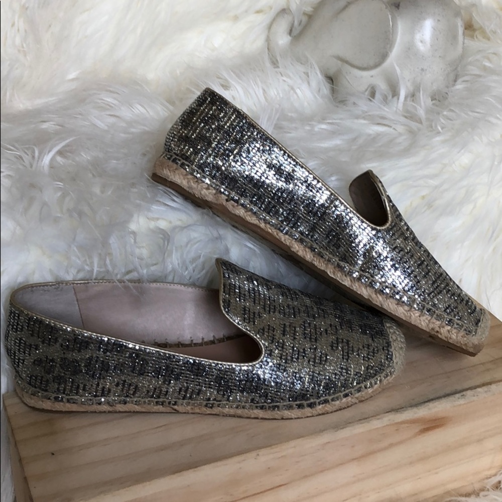 Vince Camuto Espadrille Flat - Shimmery Leopard